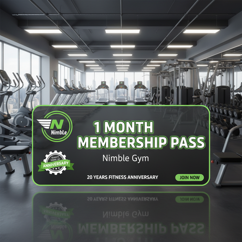 NimbLe Gym 1 Month Membership Pass - 20 Years Anniversary Banner