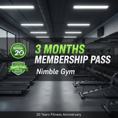 NimbLe Gym 3 Months Membership Pass - 20 Years Anniversary Banner