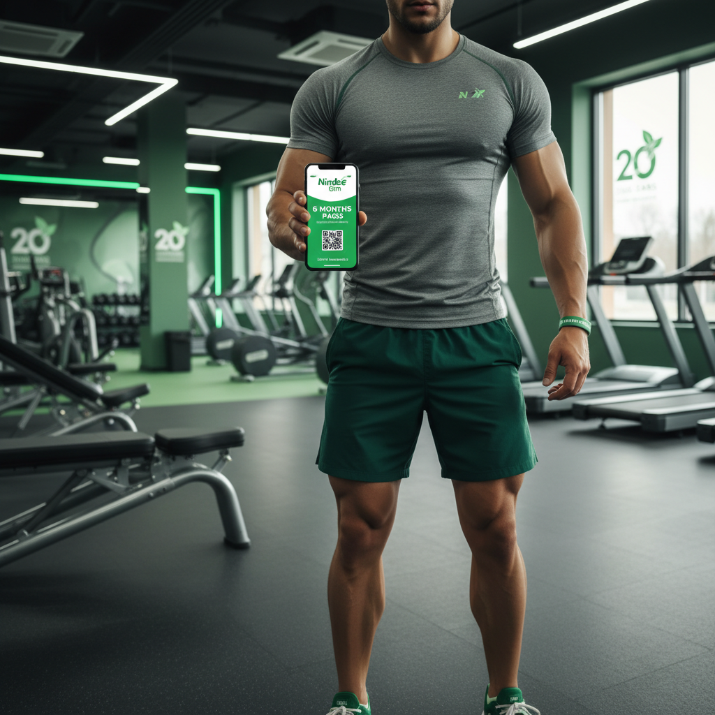 NimbLe Gym 6 Months Pass - Lifestyle Digital Pass on Phone